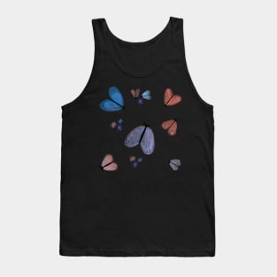 Watercolor Moths Tank Top